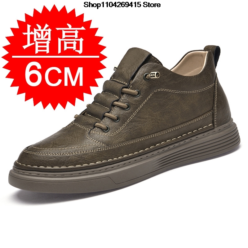 Men'S Shoes With Height Increase - Chaussures Oxford pour hommes à talon