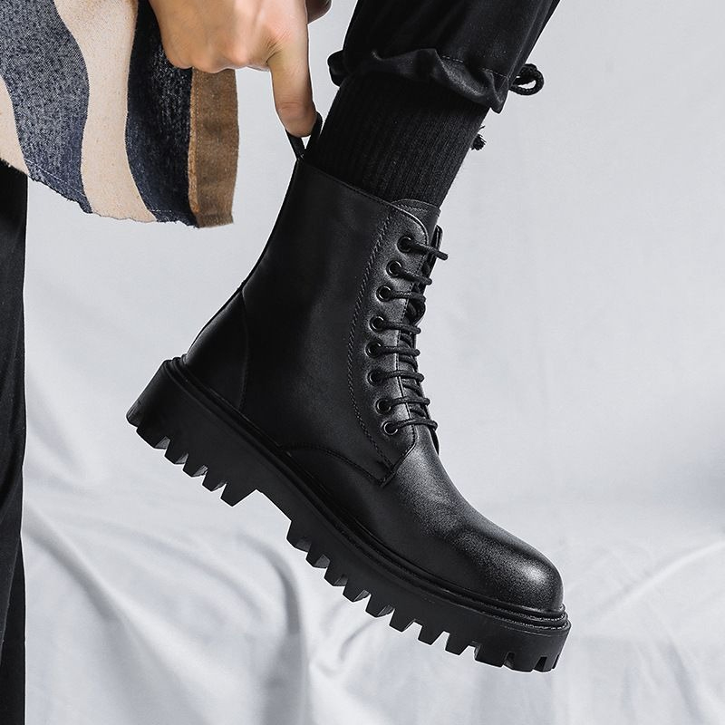 Bottes en cuir pour hommes, st - Men'S Shoes With Height Increase avis et prix